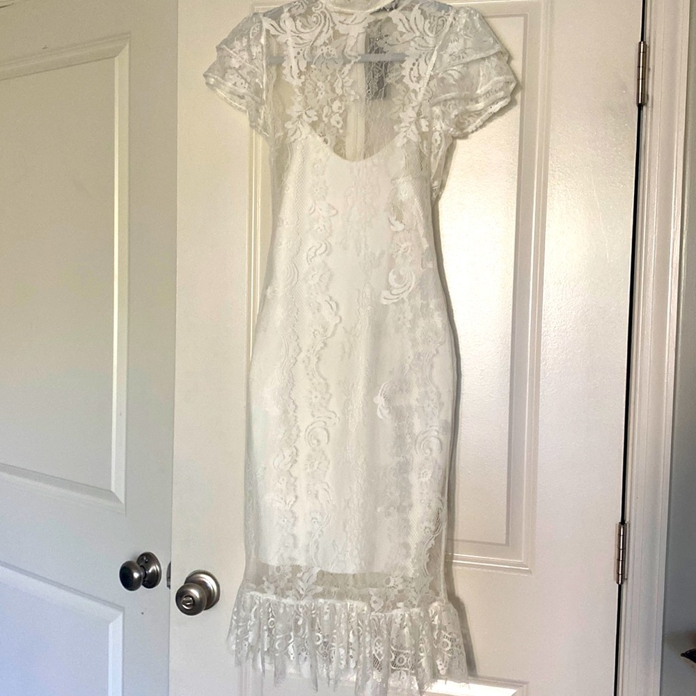 White lace Athina dress